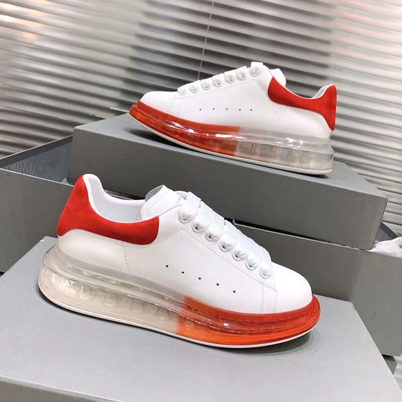 New Fashion Designer Shoes High quality Women Men Genuine Leather Enhanced Thick Base Crystal Air Cushion With box, Red
New Fashion Designer Shoes High quality Women Men Genuine Leather Enhanced Thick Base Crystal Air Cushion With box, Red