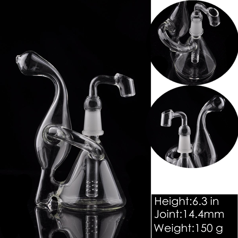 6.3 inch mini clear inner glass water bongs recyler dab rig beaker bong 14.4mm Male Banger For Smoking
6.3 inch mini clear inner glass water bongs recyler dab rig beaker bong 14.4mm Male Banger For Smoking