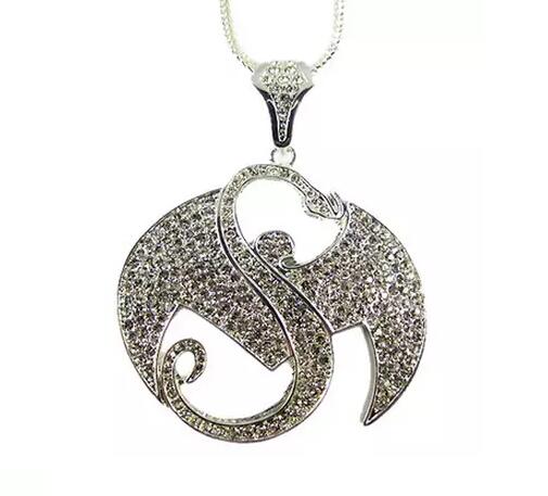 Fashion- zinc alloy HIPHOP Strange Music Jewelry Pendant Necklace iced out Strange Music Bling Pendant with fully rhinestone drop