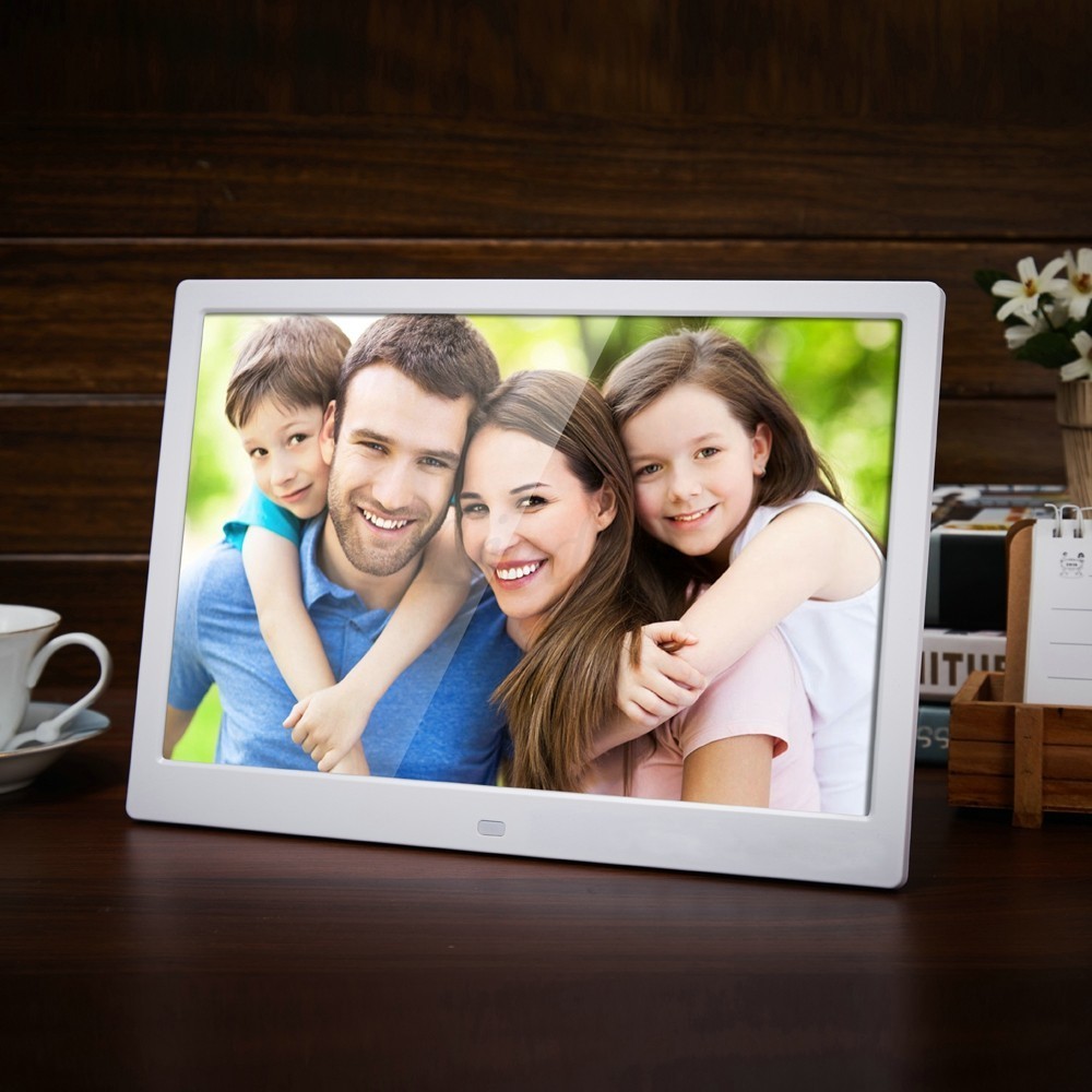New 12 Inch Digital Photo Frame HD 1280x800 LED Back-light Electronic Album Picture Music Video Good Gift