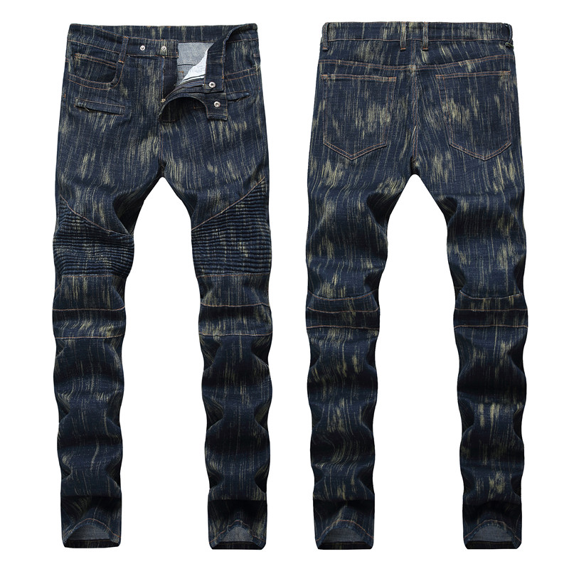 Men's Distressed Ripped Skinny Jeans Fashion Mens Jeans Slim Motorcycle Moto Biker Mens Denim Pants Hip Hop Men Jeans 1238, Blue
Men's Distressed Ripped Skinny Jeans Fashion Mens Jeans Slim Motorcycle Moto Biker Mens Denim Pants Hip Hop Men Jeans 1238, Blue