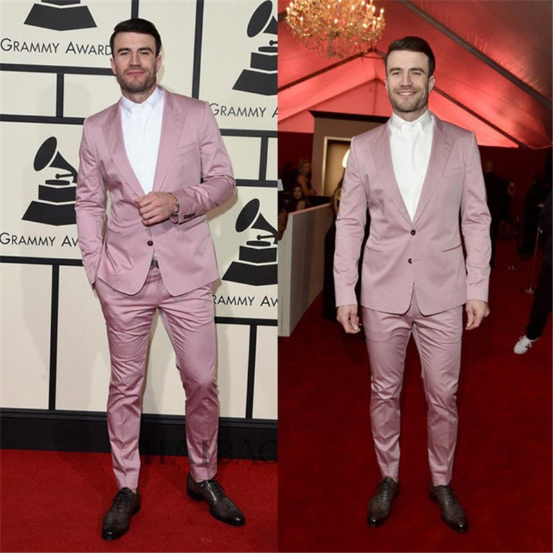 New Pink Men Suits Two Buttons Groom Tuxedos Wedding Suits For Men Jacket+Pants Custom Made, 14 style and color
New Pink Men Suits Two Buttons Groom Tuxedos Wedding Suits For Men Jacket+Pants Custom Made, 14 style and color