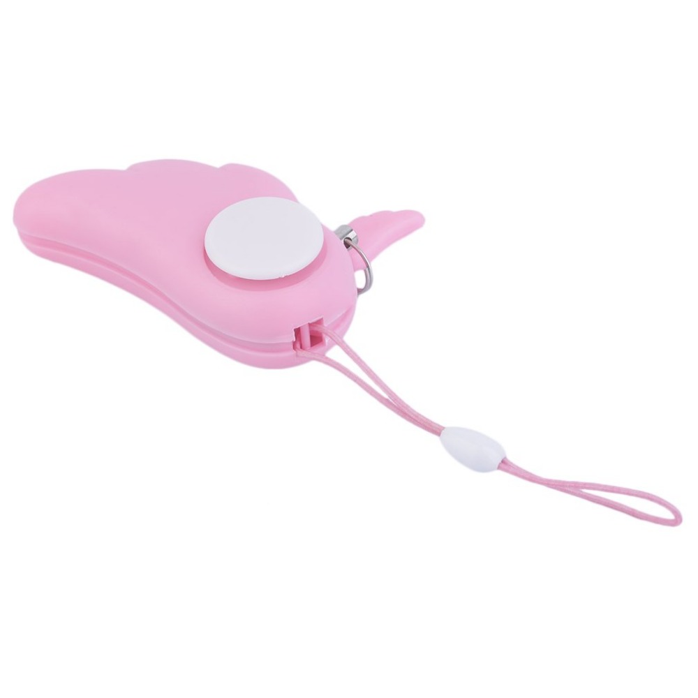 5pcs Lovely Angel Wings Alarm Safety Personal SOS Personal Anti-Attack Protection Security Alarm System Keychain for Girl Child Elderly