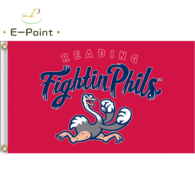 MiLB Reading Fightin Phils Flag 3*5ft (90cm*150cm) Polyester Banner decoration flying home & garden Festive gifts
MiLB Reading Fightin Phils Flag 3*5ft (90cm*150cm) Polyester Banner decoration flying home & garden Festive gifts