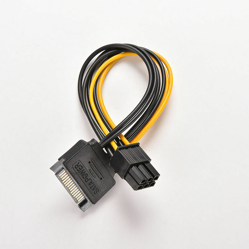 Free Shipping 15pin SATA Power to 6pin PCIe PCI-e PCI Express Adapter Cable for Video Card
Free Shipping 15pin SATA Power to 6pin PCIe PCI-e PCI Express Adapter Cable for Video Card