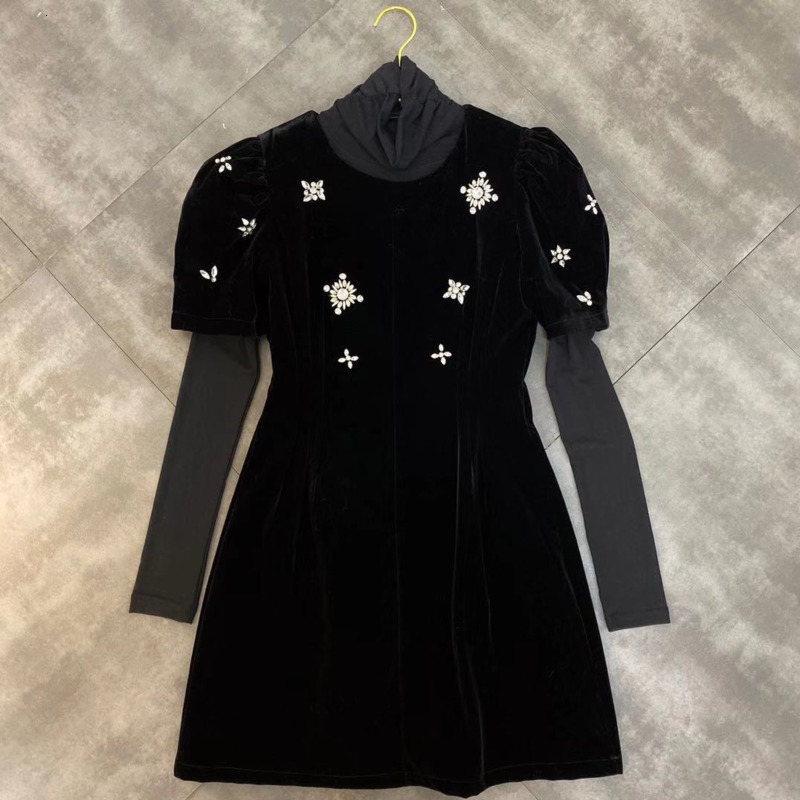 DEAT 2020 Spring Long Sleeve Turtleneck T Shirt Short Sleeve Velvet Dress Women Two Piece Set MH476, Top
DEAT 2020 Spring Long Sleeve Turtleneck T Shirt Short Sleeve Velvet Dress Women Two Piece Set MH476, Top