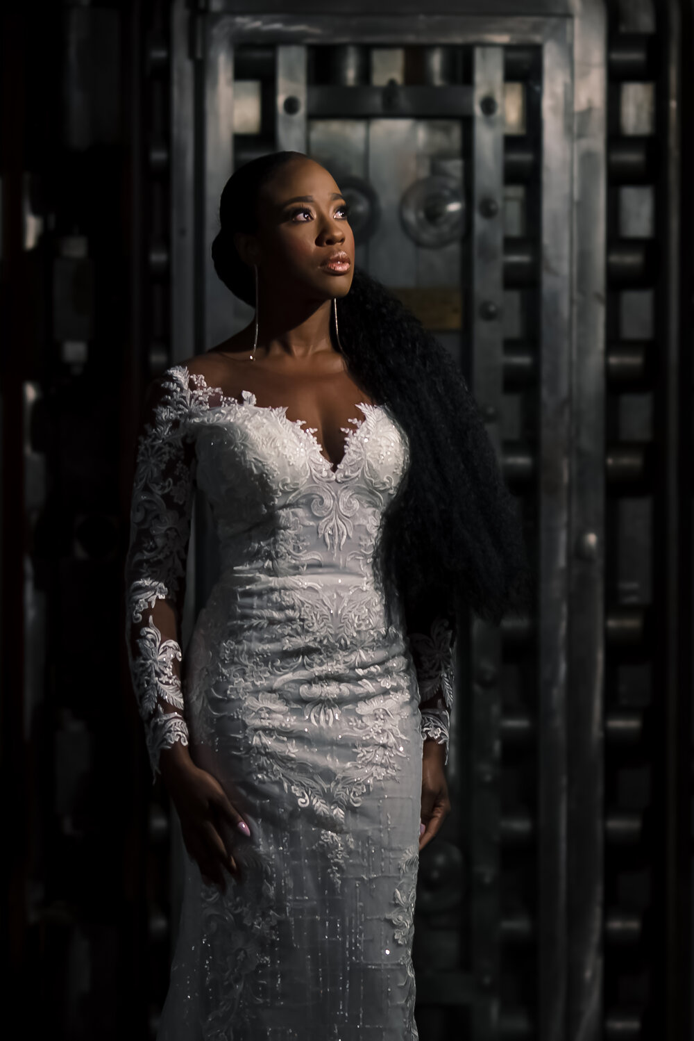 2020 Plus Size Mermaid Wedding Dresses With Detachable Skirt V Neck Lace Applique Long Sleeve Wedding Dress Bridal Gowns Vestidos De Novia