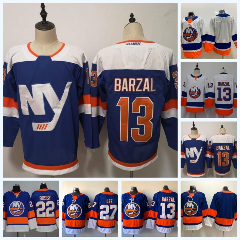 22 Mike Bossy Mens New York Islanders Hockey Jerseys 13 Mathew Barzal 27 Anders Lee Double Stitched Name Number Logo, Blank blue
22 Mike Bossy Mens New York Islanders Hockey Jerseys 13 Mathew Barzal 27 Anders Lee Double Stitched Name Number Logo, Blank blue