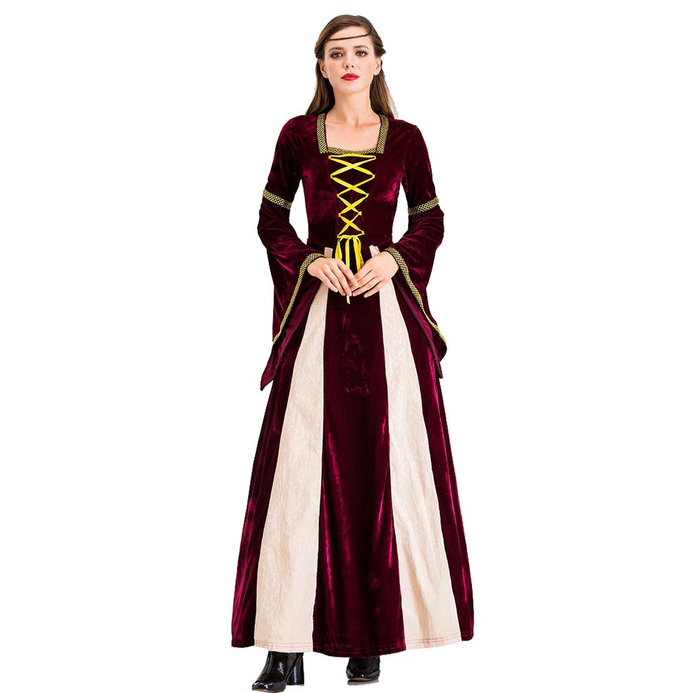 Retro Court Suit Halloween Dress Cosplay Stage Performance Costume Hooded Long Sleeve Strap Dress Professional
Retro Court Suit Halloween Dress Cosplay Stage Performance Costume Hooded Long Sleeve Strap Dress Professional