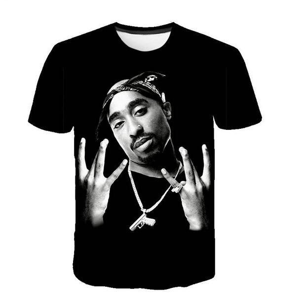 New Fashion 2pac Tupac T-Shirts Men Fashion Clothing 3D Print Men Women Harajuku Style Streetwear Tops EL052, As shown
New Fashion 2pac Tupac T-Shirts Men Fashion Clothing 3D Print Men Women Harajuku Style Streetwear Tops EL052, As shown