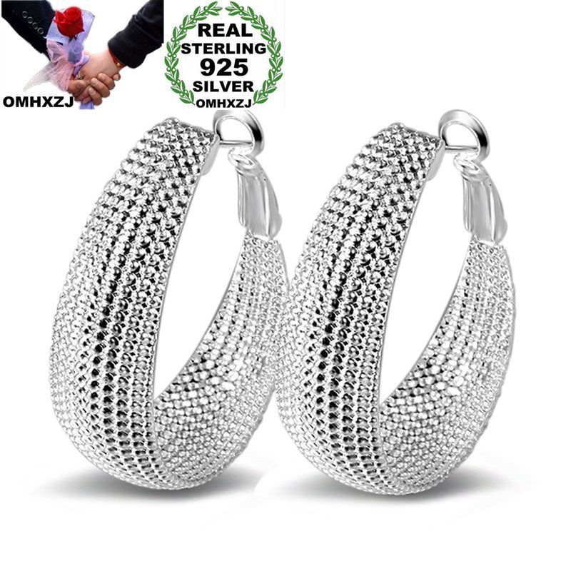 OMHXZJ Wholesale Personality Fashion OL Woman Girl Party Wedding White Cool Round 925 Sterling Silver Hoop Earrings YE421
OMHXZJ Wholesale Personality Fashion OL Woman Girl Party Wedding White Cool Round 925 Sterling Silver Hoop Earrings YE421