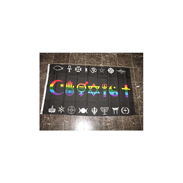 Rainbow Coexist Peace Gay Lesbian Flag 3x5ft Printing Polyester Club Team Sports Indoor With 2 Brass Grommets,Free Shipping
Rainbow Coexist Peace Gay Lesbian Flag 3x5ft Printing Polyester Club Team Sports Indoor With 2 Brass Grommets,Free Shipping