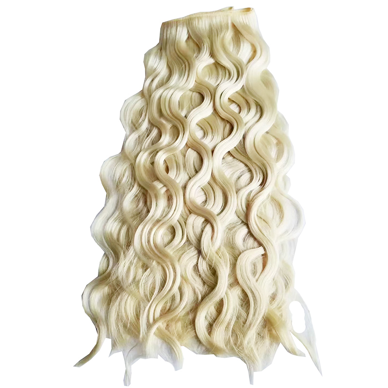 body wave human hair weaves double wefts 50g pc 6pcs lot 613 russian blonde color remy hair extensions free dhl