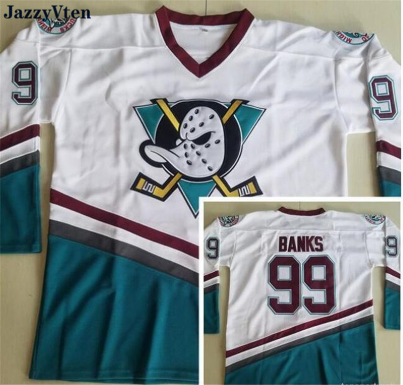 2019 new Vintage Mighty Ducks Movie 96 Charlie Conway 99 Adam Banks 66 Gordon Bombay 33 Greg Goldberg 9 Paul Kariya Hockey Jerseys, Black
2019 new Vintage Mighty Ducks Movie 96 Charlie Conway 99 Adam Banks 66 Gordon Bombay 33 Greg Goldberg 9 Paul Kariya Hockey Jerseys, Black