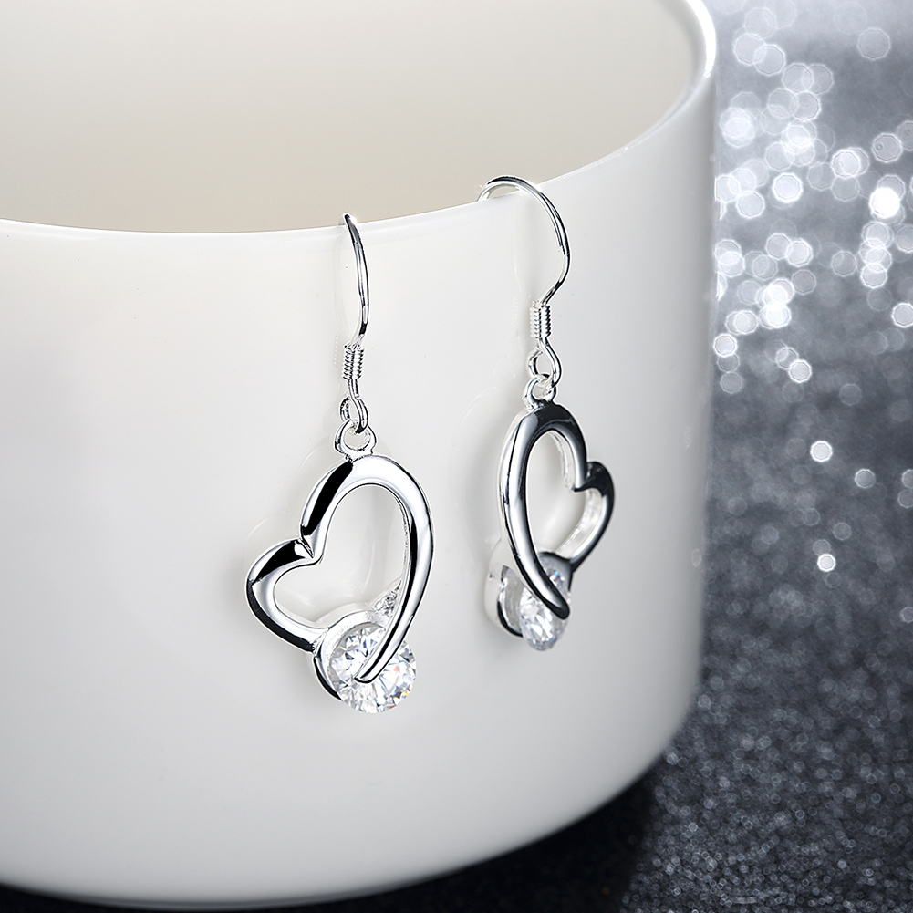 Brand new sterling silver plated Phase crooked stone heart earrings DFMSE150,women's 925 silver Dangle Chandelier earrings 10 pairs a lot
Brand new sterling silver plated Phase crooked stone heart earrings DFMSE150,women's 925 silver Dangle Chandelier earrings 10 pairs a lot