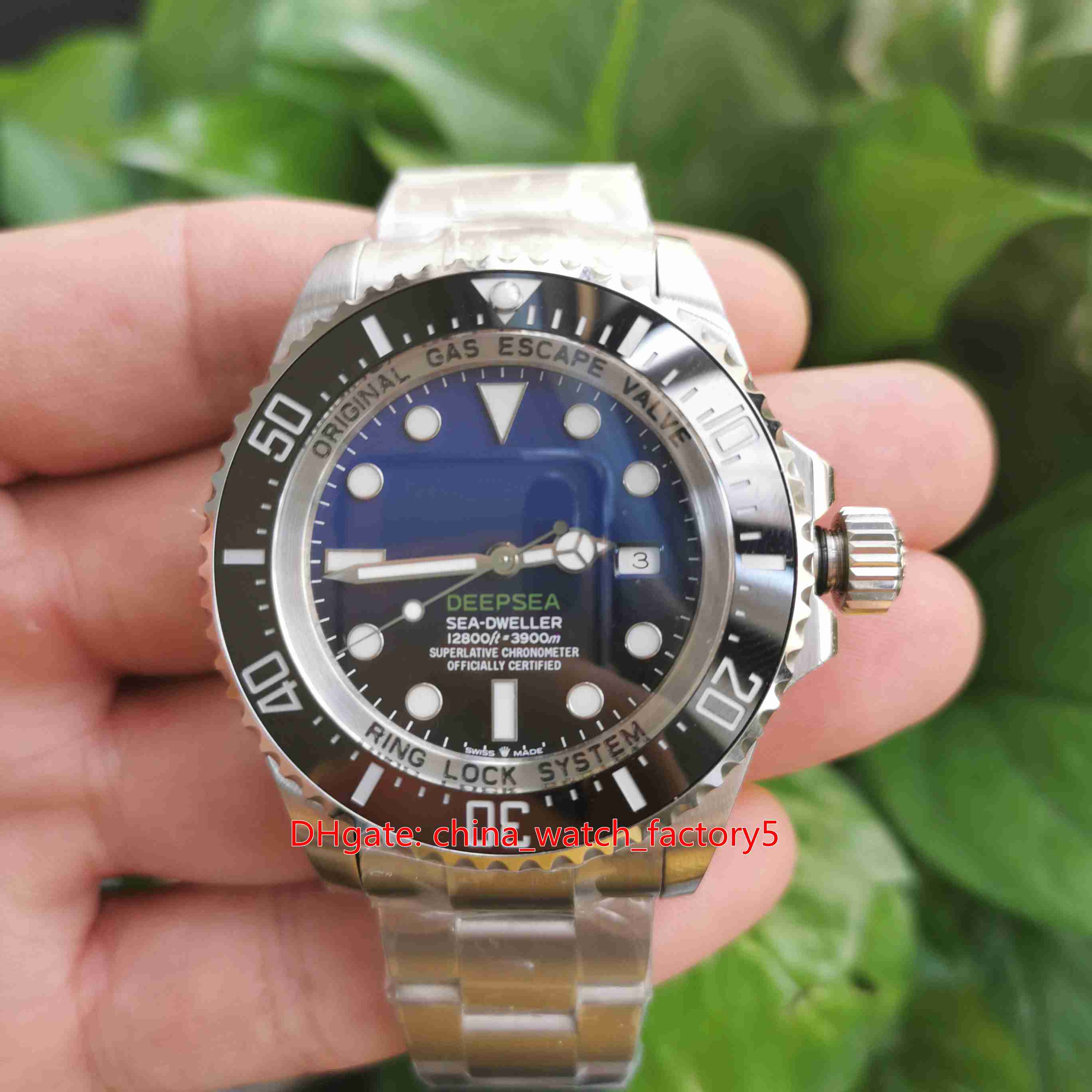 Best Quality N Version 44mm 116660 Sea-Dweller D-Blue Ceramic Waterproof Swiss CAL.3135 Movement Mechanical Automatic Mens Watch Watches, No box papers
Best Quality N Version 44mm 116660 Sea-Dweller D-Blue Ceramic Waterproof Swiss CAL.3135 Movement Mechanical Automatic Mens Watch Watches, No box papers
