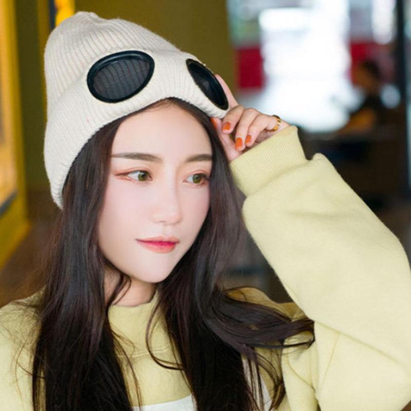 Winter Warm Knit Hats 2020 Fashion Unisex Windproof Ski Caps with Removable Glasses Thicken Sports Multi-function Caps, White
Winter Warm Knit Hats 2020 Fashion Unisex Windproof Ski Caps with Removable Glasses Thicken Sports Multi-function Caps, White