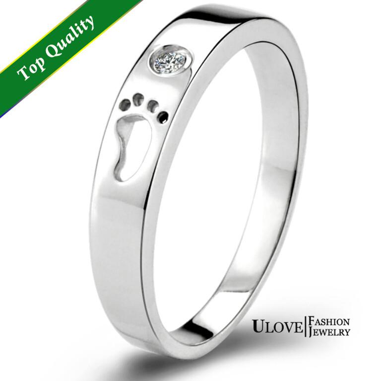 Wholesale-60% off Silver Toe Rings for Women / Men 925 Sterling Silver Engagement ring Ring Love Crystal Jewelry Bague Aneis Ulove J013