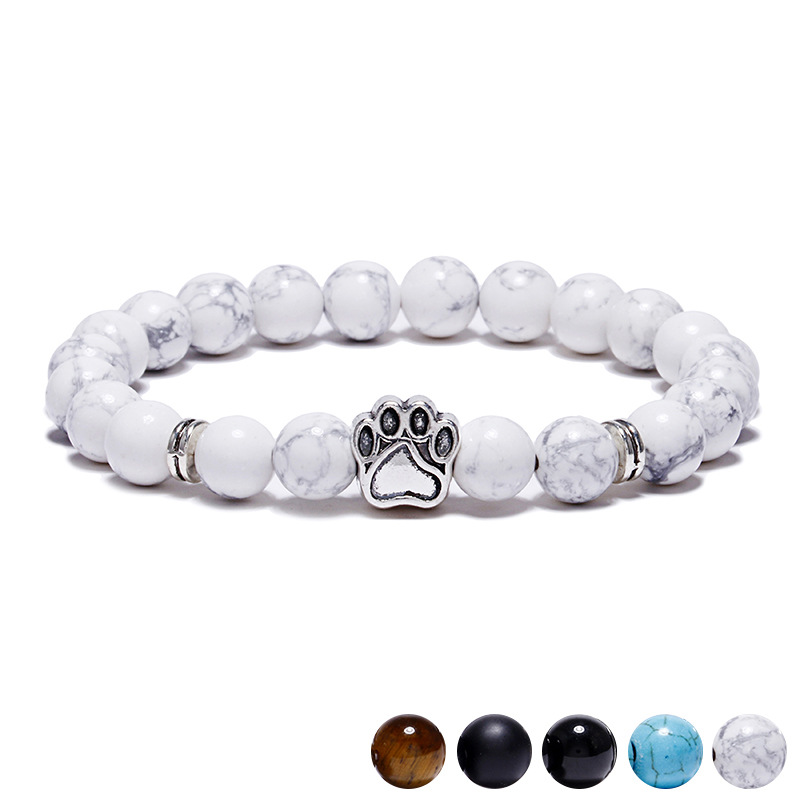 Natural Stone Bracelets Tiger Eye Lava Volcanic Stone Bangle Turquoise Bracelet Wholesale Handmade Beads Bracelets for Men Women Jewelry