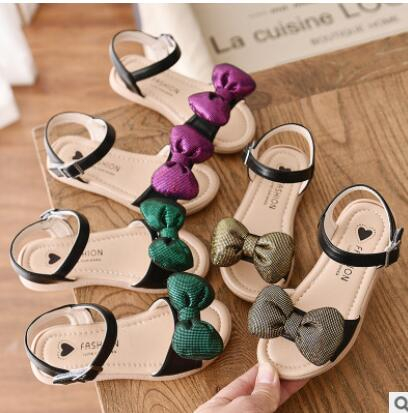 Girls Sandals 2020 Summer New Fashion Bow Soft Bottom Princess Shoes All-match Little Girls Flat Shoes Size 21-30, Green
Girls Sandals 2020 Summer New Fashion Bow Soft Bottom Princess Shoes All-match Little Girls Flat Shoes Size 21-30, Green
