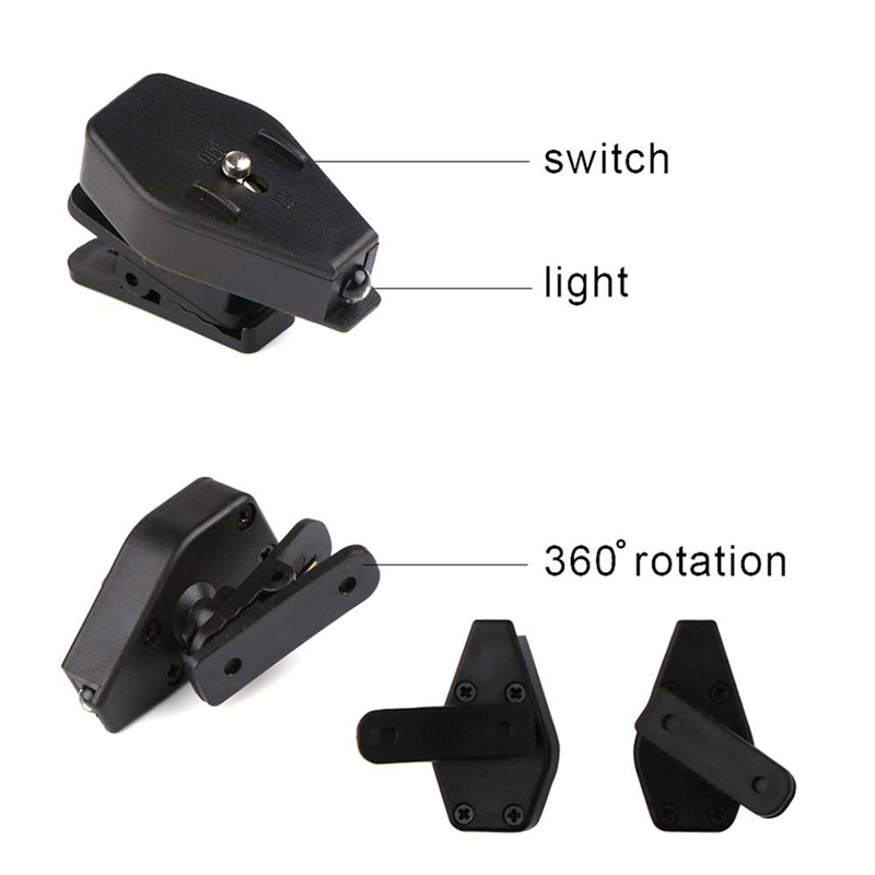 Mini LED Night Light Book Lamp Flexible LED Eyeglass Clip Adjustable Reading Lights For Eyeglass,Tools,Hat