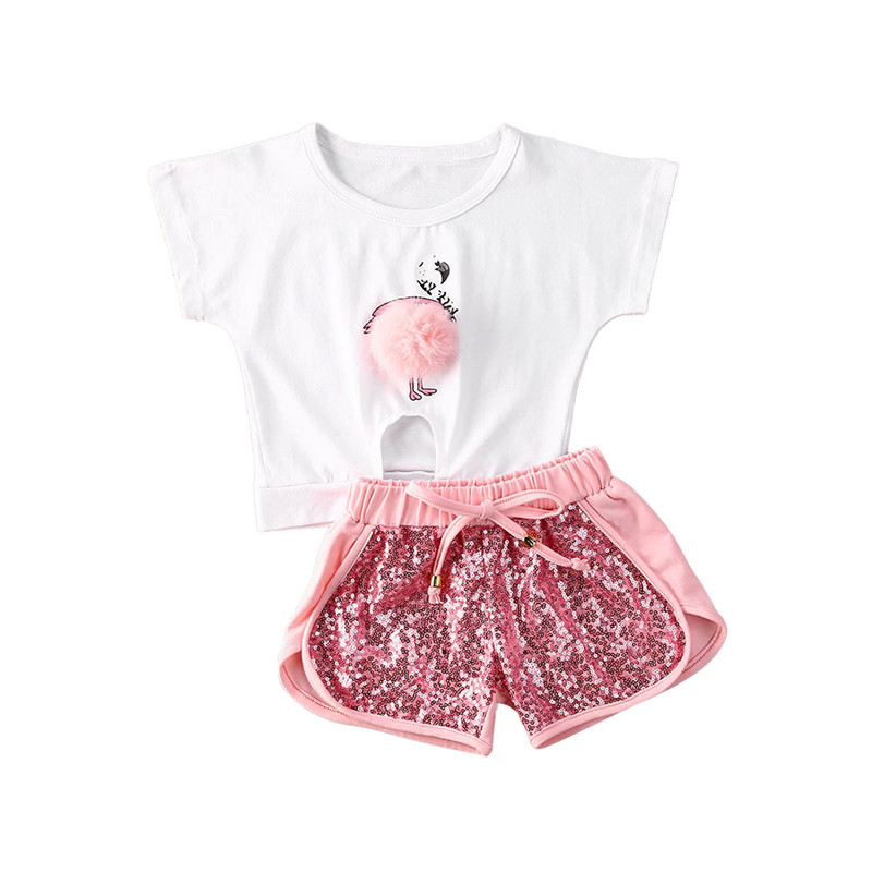 Summer Infant Kids Baby Girls Clothes Sets Print Short Sleeve T Shirts Tops+Sequined Shorts 0-4Y, White
Summer Infant Kids Baby Girls Clothes Sets Print Short Sleeve T Shirts Tops+Sequined Shorts 0-4Y, White