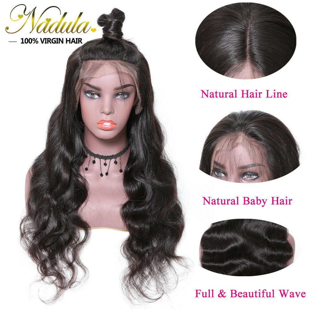10A Body Wave Human Hair Wigs Pre Plucked Lace Frontal Wigs with Baby Hair
