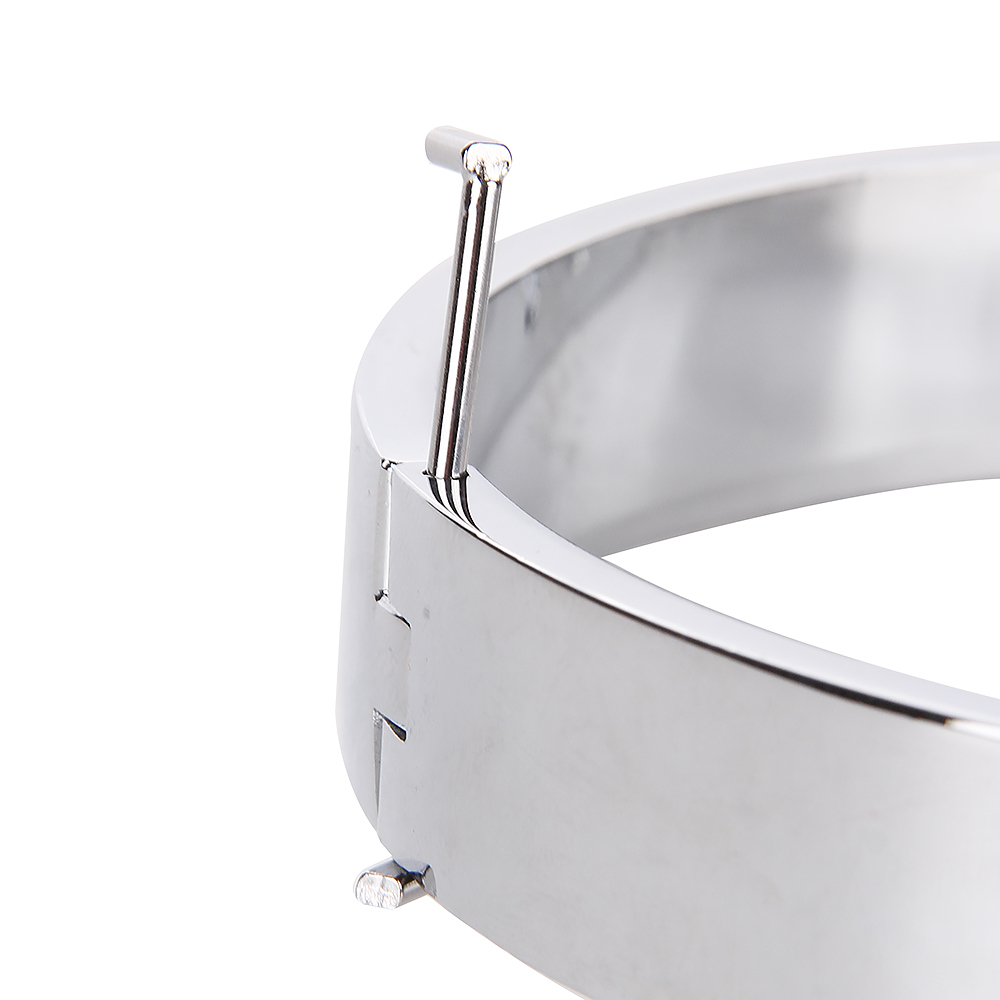 Metal Collar BDSM Bondage Slave Fetish Necklace Stainless Steel Sex Toys for Couples Adult Sex Accessories for Woman Y200409