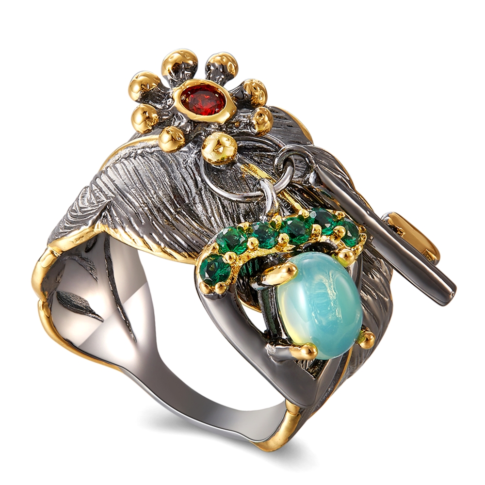 Key rings Green opal stone Unique design Promise jewelry top quality fast shipping Leaf finger ring for women
Key rings Green opal stone Unique design Promise jewelry top quality fast shipping Leaf finger ring for women
