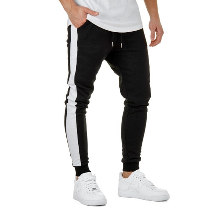 INFLATION 2018 New Autumn Mens Sweatswear Pants Printing Side Stripe Pockets Men Vintage Sweatpants 353W17 D18122901