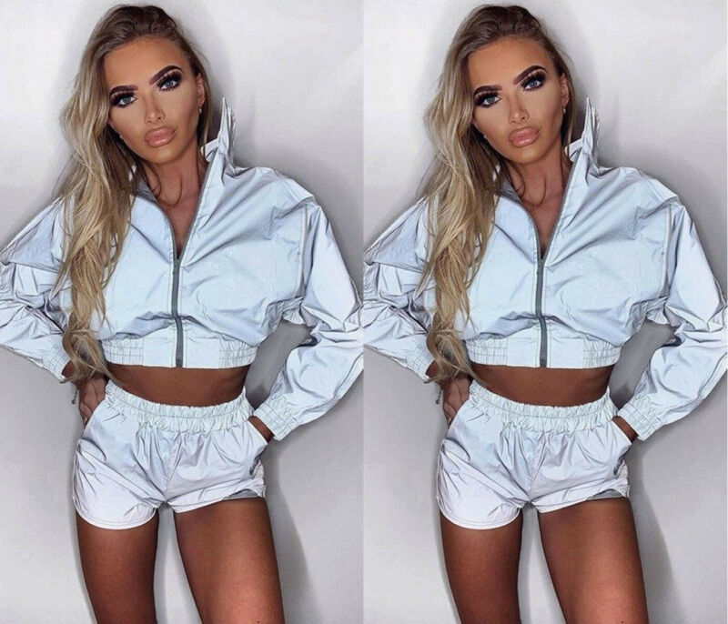 arrival Autumn Woman Jackets Coat 3M Reflective Symphony Hologram Women Basic Coats Iridescent Transparent Bomber Jacket, Gray
arrival Autumn Woman Jackets Coat 3M Reflective Symphony Hologram Women Basic Coats Iridescent Transparent Bomber Jacket, Gray