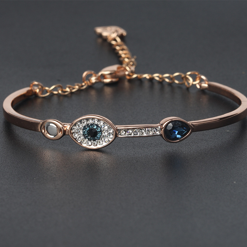 Wholesale-High-grade fashion gem-set bangle gemstone bracelet Set with diamonds for women as gift