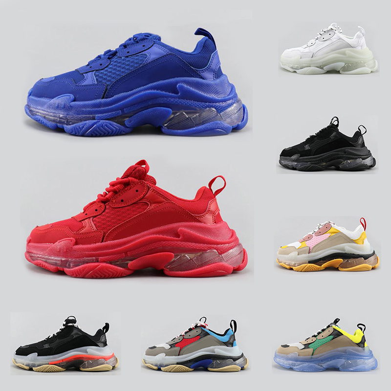 Hot triple s clear sole fashion luxury sneakers designer shoes for men women platform black white yellow red blue mens trainer sports shoe, Color#9
Hot triple s clear sole fashion luxury sneakers designer shoes for men women platform black white yellow red blue mens trainer sports shoe, Color#9