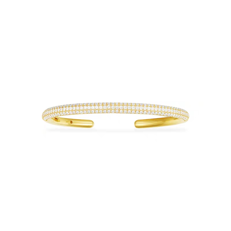 Yellow Gold Plated Micro Setting CZ Slim Bangle Bracelets for Girls Women for Party Wedding Nice Gift, Golden;silver
Yellow Gold Plated Micro Setting CZ Slim Bangle Bracelets for Girls Women for Party Wedding Nice Gift, Golden;silver