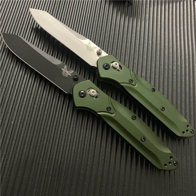 Benchmade BM940 Osborne Folding Knife 3.4" S30V Black/Satin Plain Blade Purple Anodized Spacer Titanium Green Aluminum Handles BM knife
Benchmade BM940 Osborne Folding Knife 3.4" S30V Black/Satin Plain Blade Purple Anodized Spacer Titanium Green Aluminum Handles BM knife