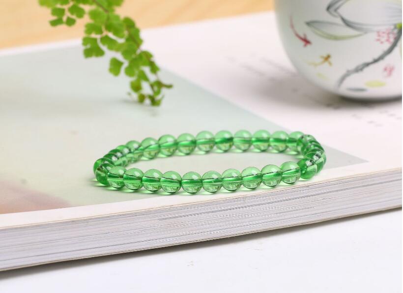 Colorful Glass Beads Transparent Beads Bracelet For Women & Man Fashion Simple Classic Bracelet Unisex GB1372