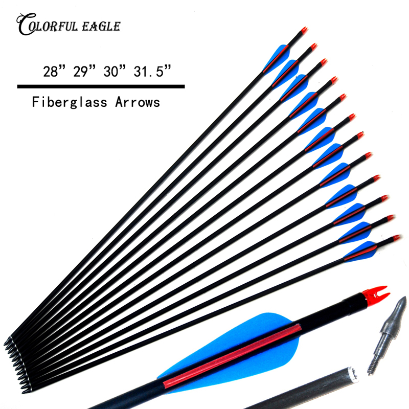 12PCS/Lots New Hunting Fiberglass Arrow Archery Arrows for Compound Recurve Bow Arrows Hunting Target Practice & Screw Tips
12PCS/Lots New Hunting Fiberglass Arrow Archery Arrows for Compound Recurve Bow Arrows Hunting Target Practice & Screw Tips