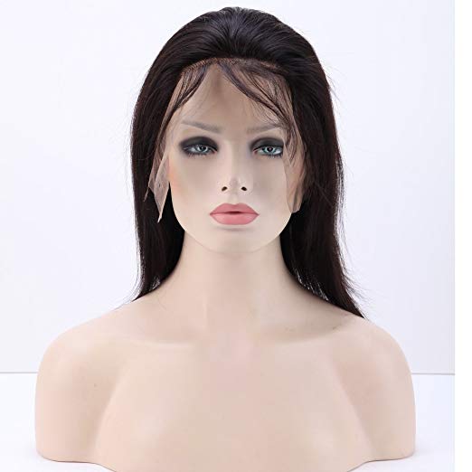 New arrival full lace wigs transparent lace silky straight natural color cuticle aligned virgin full lace transparent wig 130% density