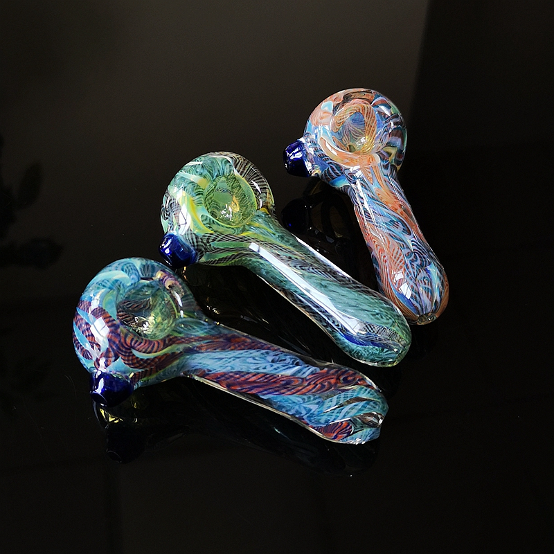 Blown Glass Spoon Pipes Mini Small Bowl Hand Pipe Unique Pot Smoking Pipes Colorful Pyrex Glass Oil Burner Pipe
Blown Glass Spoon Pipes Mini Small Bowl Hand Pipe Unique Pot Smoking Pipes Colorful Pyrex Glass Oil Burner Pipe