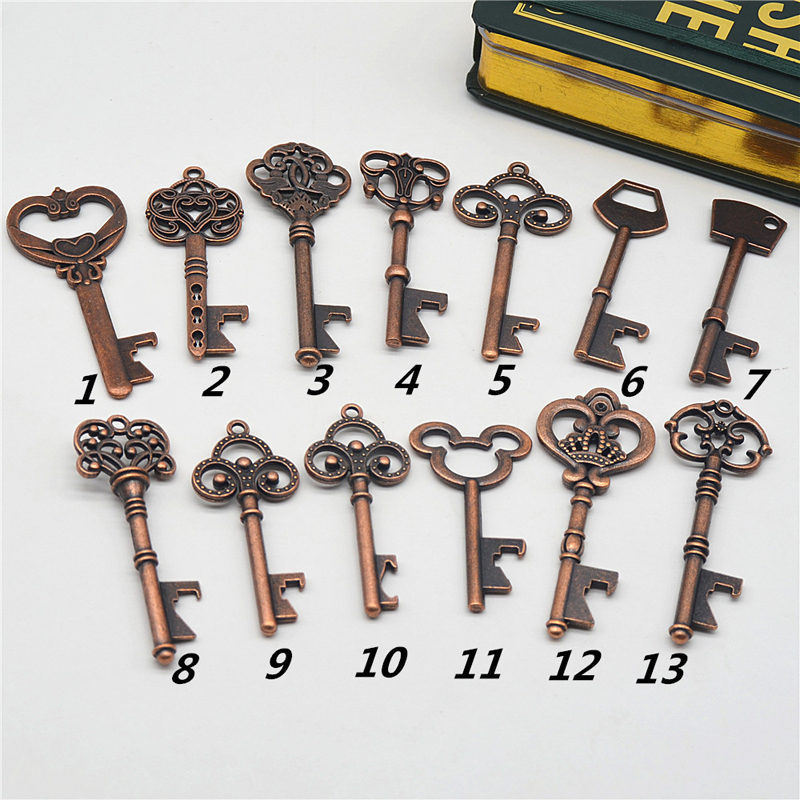 Zinc Alloy Retro Key Bottle Opener Key Ring Pendant Antique Beer Opener Party Wedding Creative Gift Portable Keychain Opener BH1809 CY
Zinc Alloy Retro Key Bottle Opener Key Ring Pendant Antique Beer Opener Party Wedding Creative Gift Portable Keychain Opener BH1809 CY