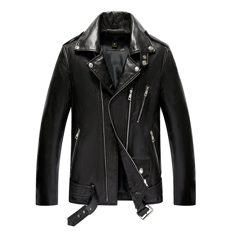 YOLANFAIRY Genuine Leather Jacket Men Real Sheepskin Leather Bomber Jackets Spring Autumn Motocycle Plus Size Coat 19-811 MF620, Black
YOLANFAIRY Genuine Leather Jacket Men Real Sheepskin Leather Bomber Jackets Spring Autumn Motocycle Plus Size Coat 19-811 MF620, Black