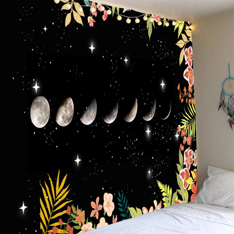 Fuwatacchi Tapestry150cm*130cm Moon Phase and Flower Wall Hanging Home Dec Background Cloth Bedroom Wall Covering Yoga Mat
Fuwatacchi Tapestry150cm*130cm Moon Phase and Flower Wall Hanging Home Dec Background Cloth Bedroom Wall Covering Yoga Mat
