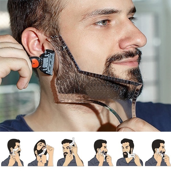 Men Beard Shaping & Styling Tool with Inbuilt Comb Clippers for Perfect Line Up Template Double-sided
Men Beard Shaping & Styling Tool with Inbuilt Comb Clippers for Perfect Line Up Template Double-sided