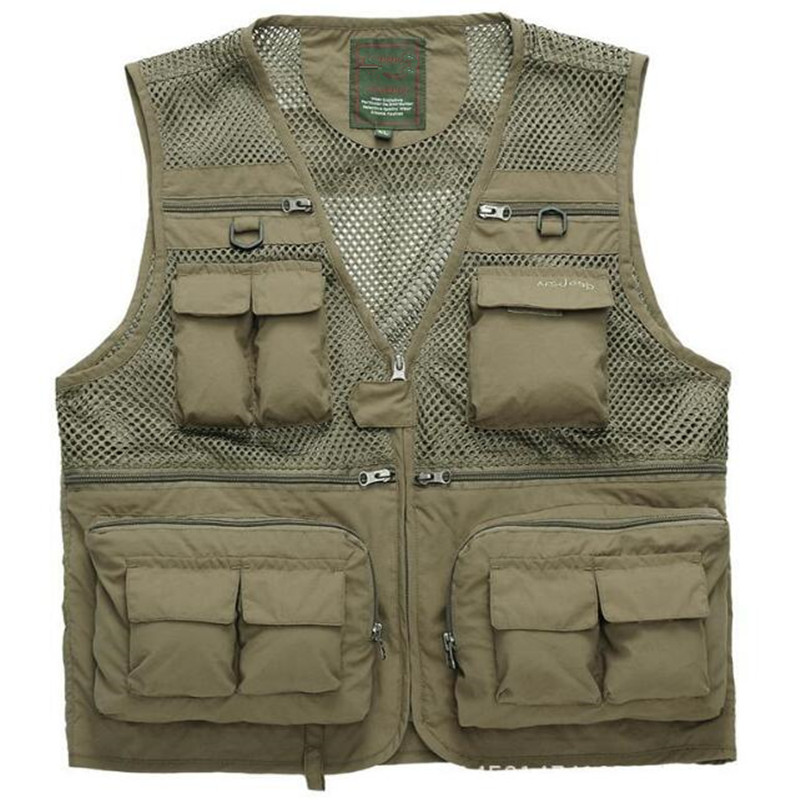 Men Fishing Vests Quick Dry Breathable Multi Pocket Mesh Jackets Photography Hiking Vest, Black
Men Fishing Vests Quick Dry Breathable Multi Pocket Mesh Jackets Photography Hiking Vest, Black