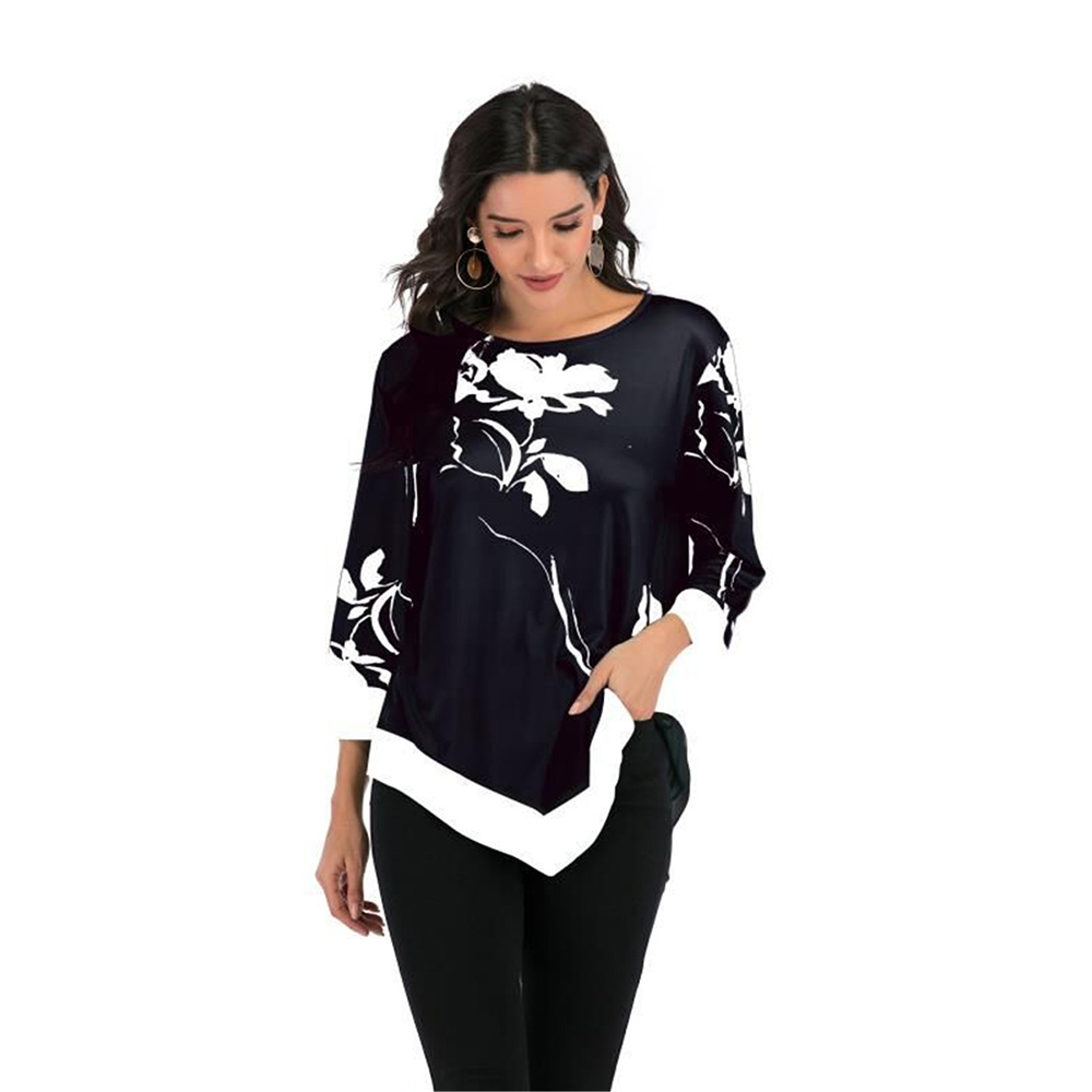 Plus Size Blouses Tops Pullovers Women Floral Print T Shirt Spring Autumn Casual O-Neck Lady Tops Tee Irregular Shirts, Green
Plus Size Blouses Tops Pullovers Women Floral Print T Shirt Spring Autumn Casual O-Neck Lady Tops Tee Irregular Shirts, Green