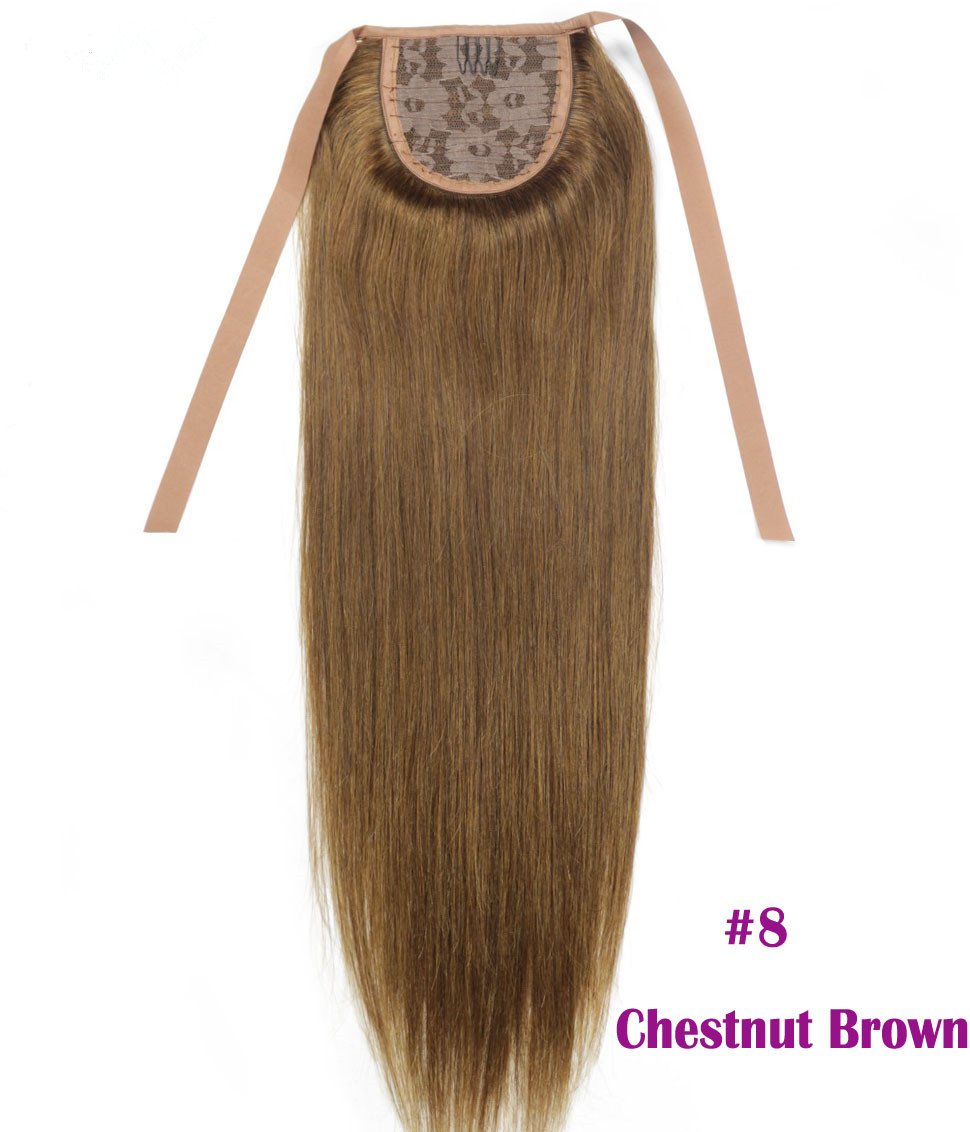 Malaysian cheap straight ponytail remy pony tails hair pieces remy ponytail wrap arounds 20" human hair ponytail extensions 100G
