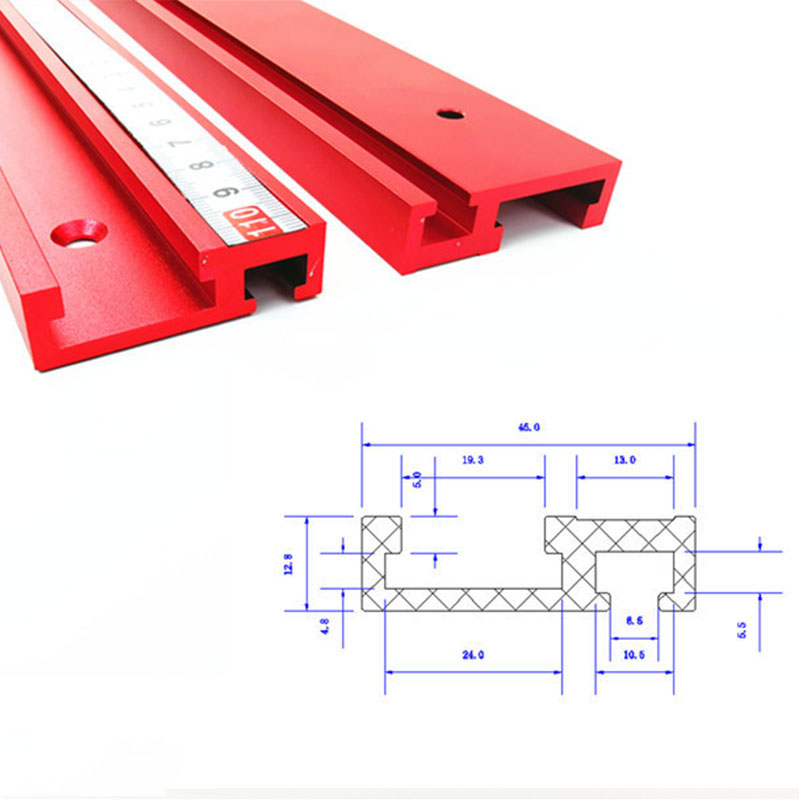 1pc 100mm-800mm Chute Aluminium alloy T-tracks Model 45 T slot Standard Miter Track Stop Woodworking Tool workbench Router Table
1pc 100mm-800mm Chute Aluminium alloy T-tracks Model 45 T slot Standard Miter Track Stop Woodworking Tool workbench Router Table