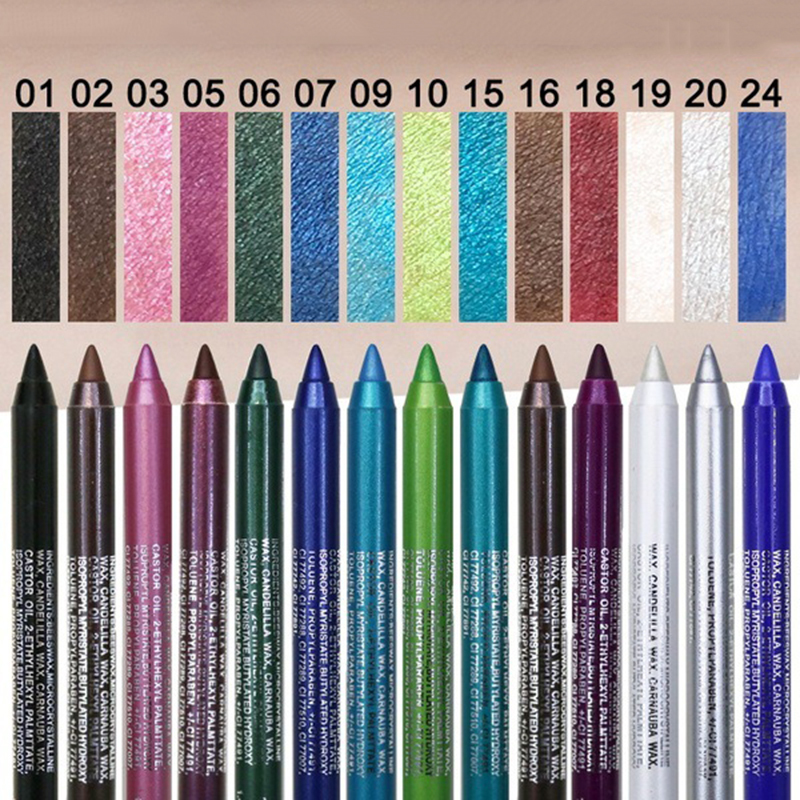 Color Matte Eyeliner Pen Colors Eyes Makeup Glitter Eyeliner Long Lasting Sexy Charming Color Eye Liner Waterproof TSLM2