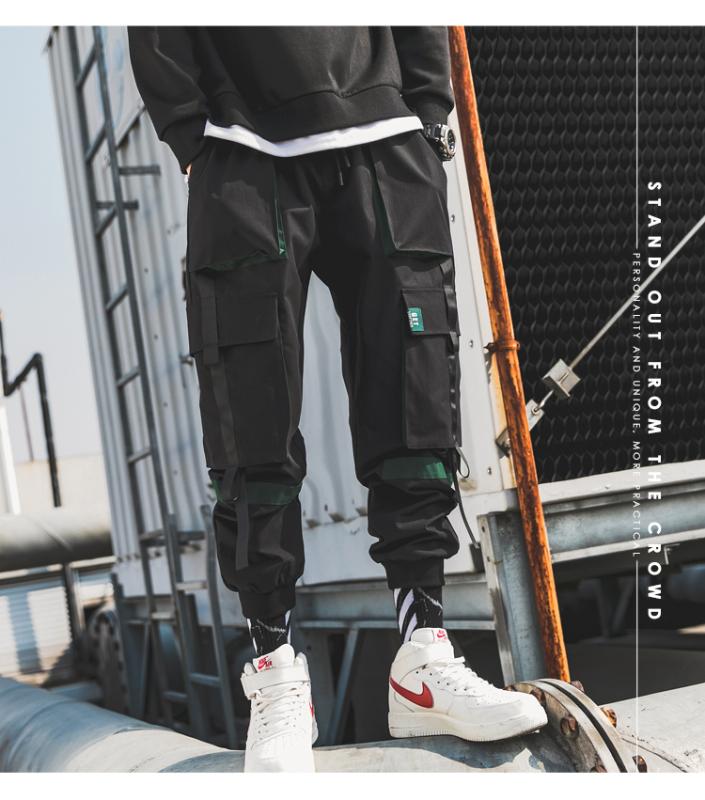 Ribbons Streetwear Cargo Pants 2020 Autumn Hip Hop Joggers Pants Overalls Black Fashions Baggy Pockets Trousers, C112
Ribbons Streetwear Cargo Pants 2020 Autumn Hip Hop Joggers Pants Overalls Black Fashions Baggy Pockets Trousers, C112