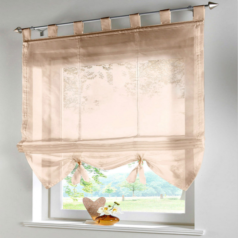 2pcs finished products roman blinds can lift balcony curtains for the kitchen,cafe,window curtains for home decoration